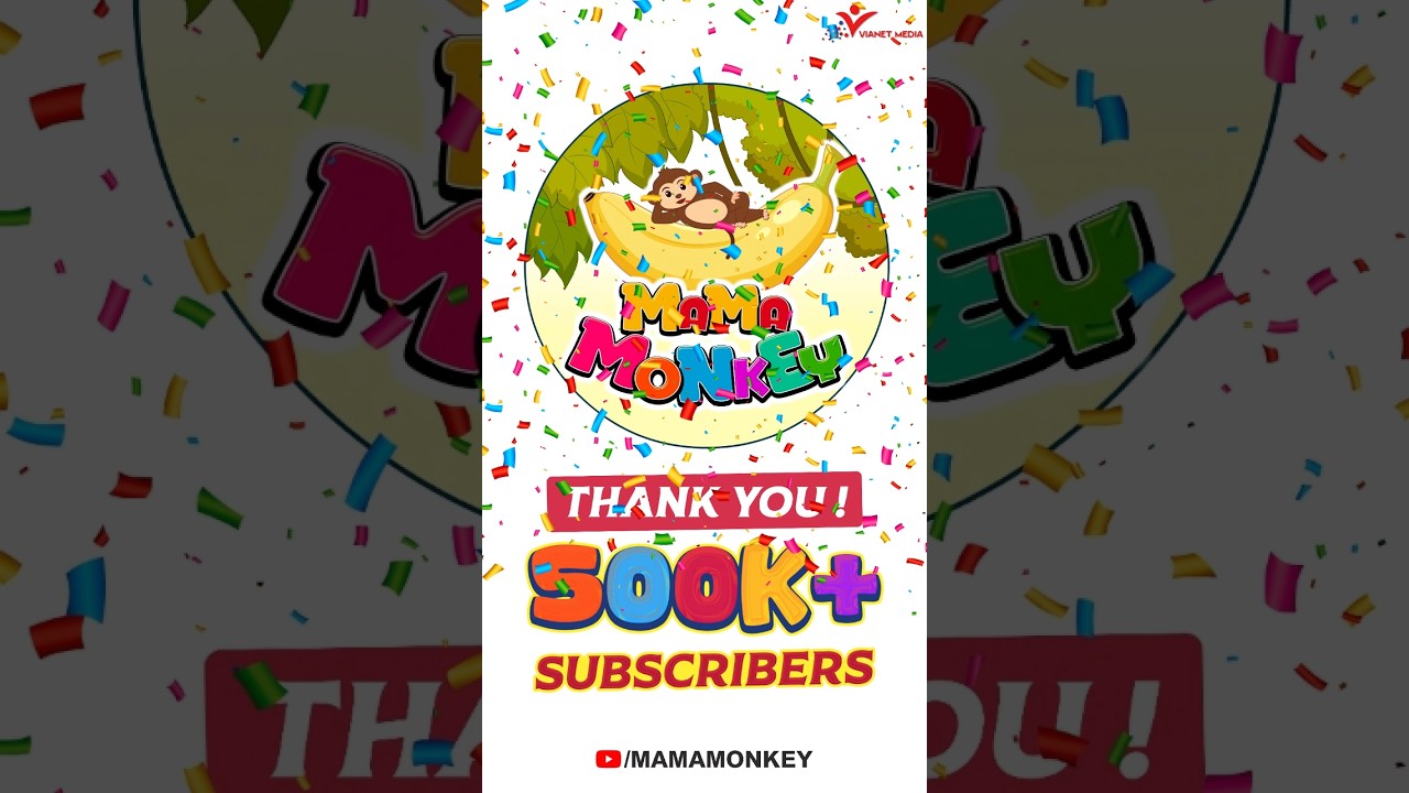 🎉Woohoo! Half a Million Subscribers🎉 #MamaMonkey #500k #Subscribers #Milestone #youtube #Grateful