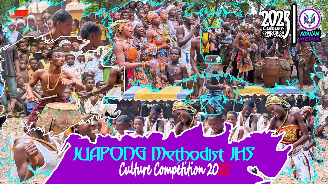 Juapong Methodist JHS Cultural Performance at Cultural Competition 2025