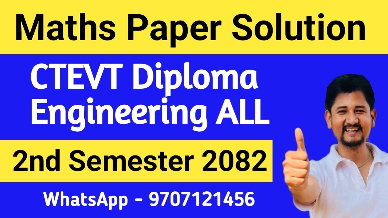 diploma engineering maths 2nd semester 2082 solution