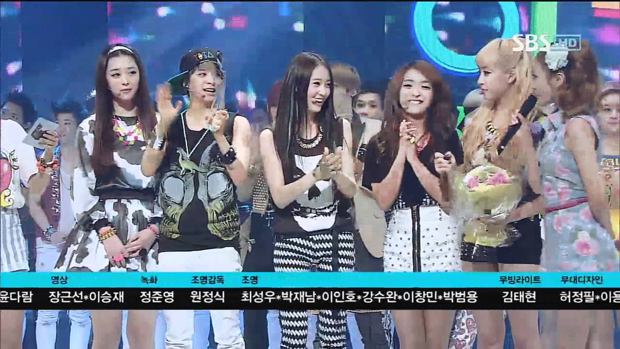 f (x) [Удар электрическим током] Mutizen Song @SBS Inkigayo 가요 가요 20120701