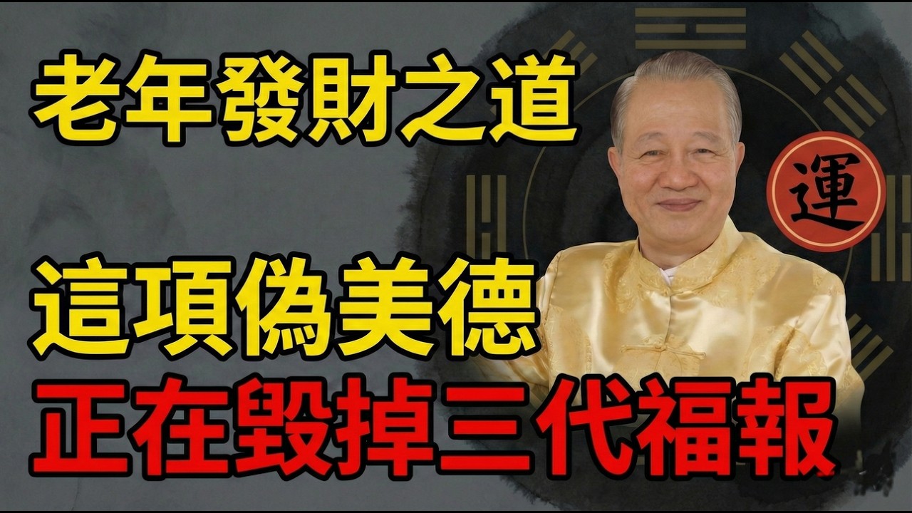 勤儉一輩子卻守不住財？曾仕強點破晚年財庫真相：這項「偽美德」正在毀掉你的後半生！#曾仕強 #易經 #中國式管理 #人生智慧 #國學 #處世哲學 #人性 #職場 #修身 #智慧 #福報 #傳統文化