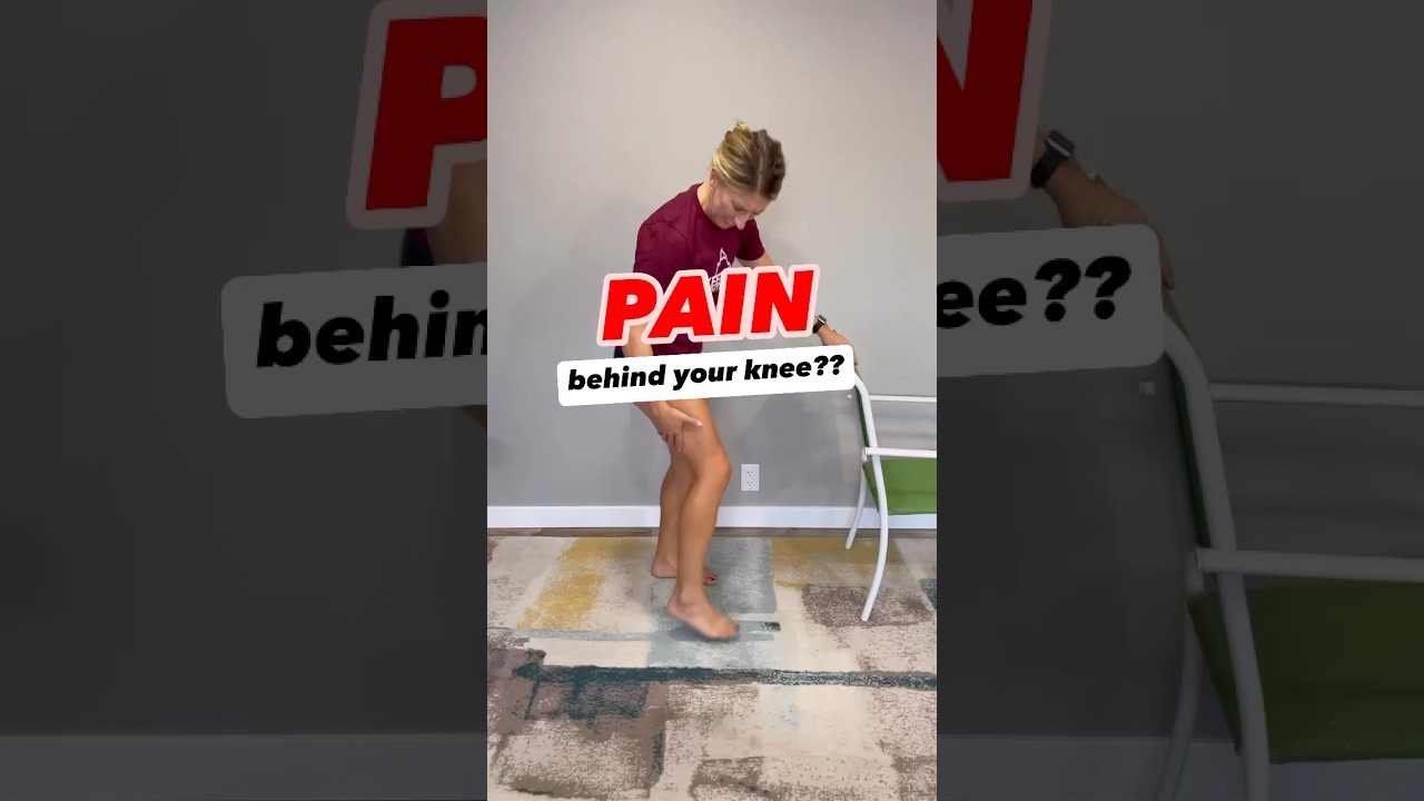 3 exercises to relieve back of the knee pain and tightness