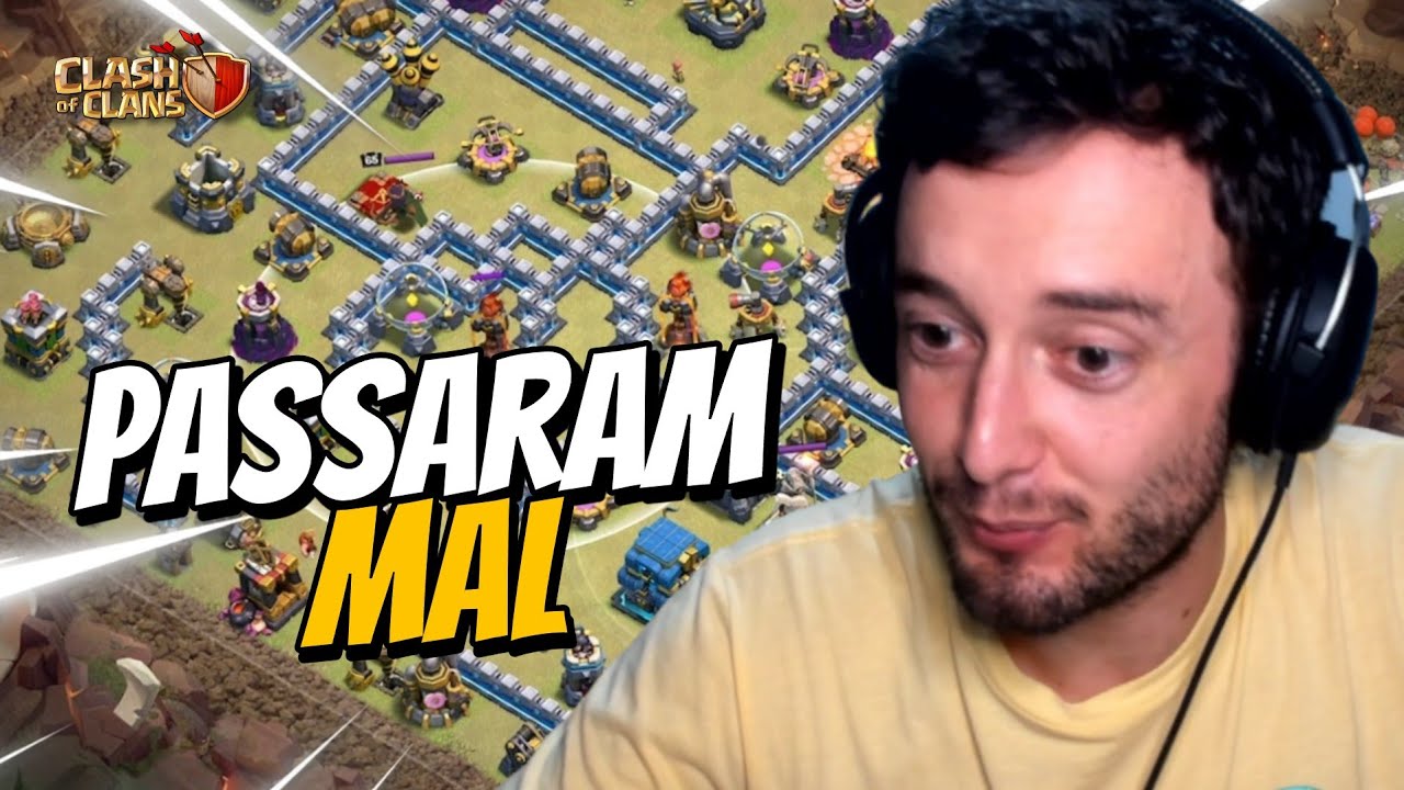 ESSE LAYOUT MITOU DEMAIS NA GUERRA ! FINALMENTE UMA BASE DE CV12 DEFENDEU MUITO NO CLASH OF CLANS !