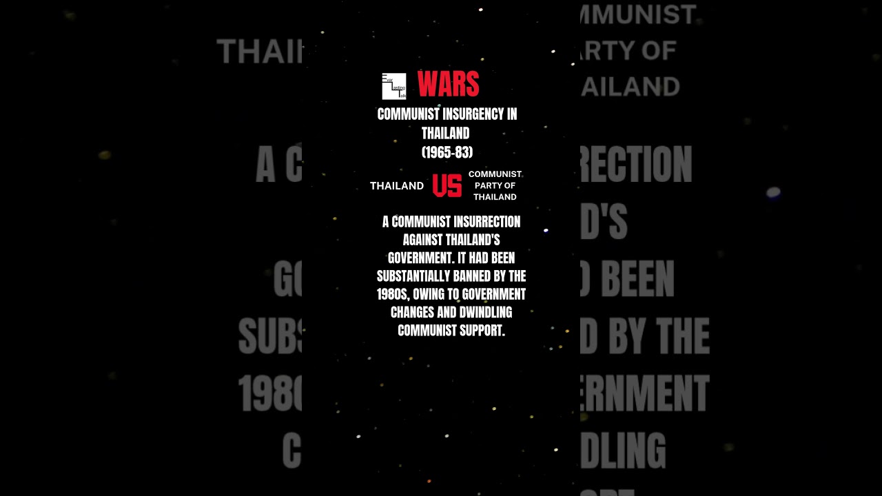 Communist Insurgency in Thailand (1965-83): Wars #history #militaryhistory