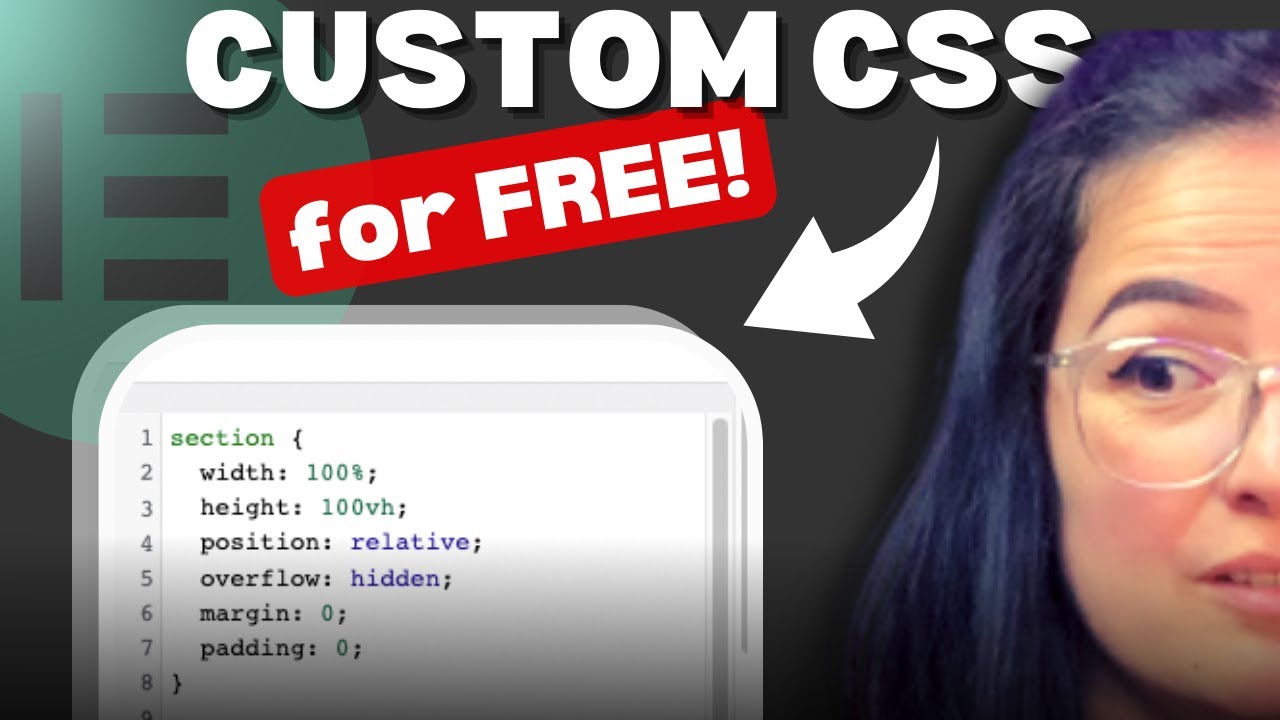 HOW TO add CUSTOM CSS in Elementor for FREE