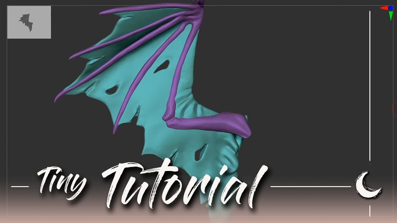 🌙 Zbrush ✣ Creating holes in any kind of mesh with a simple technique / #11