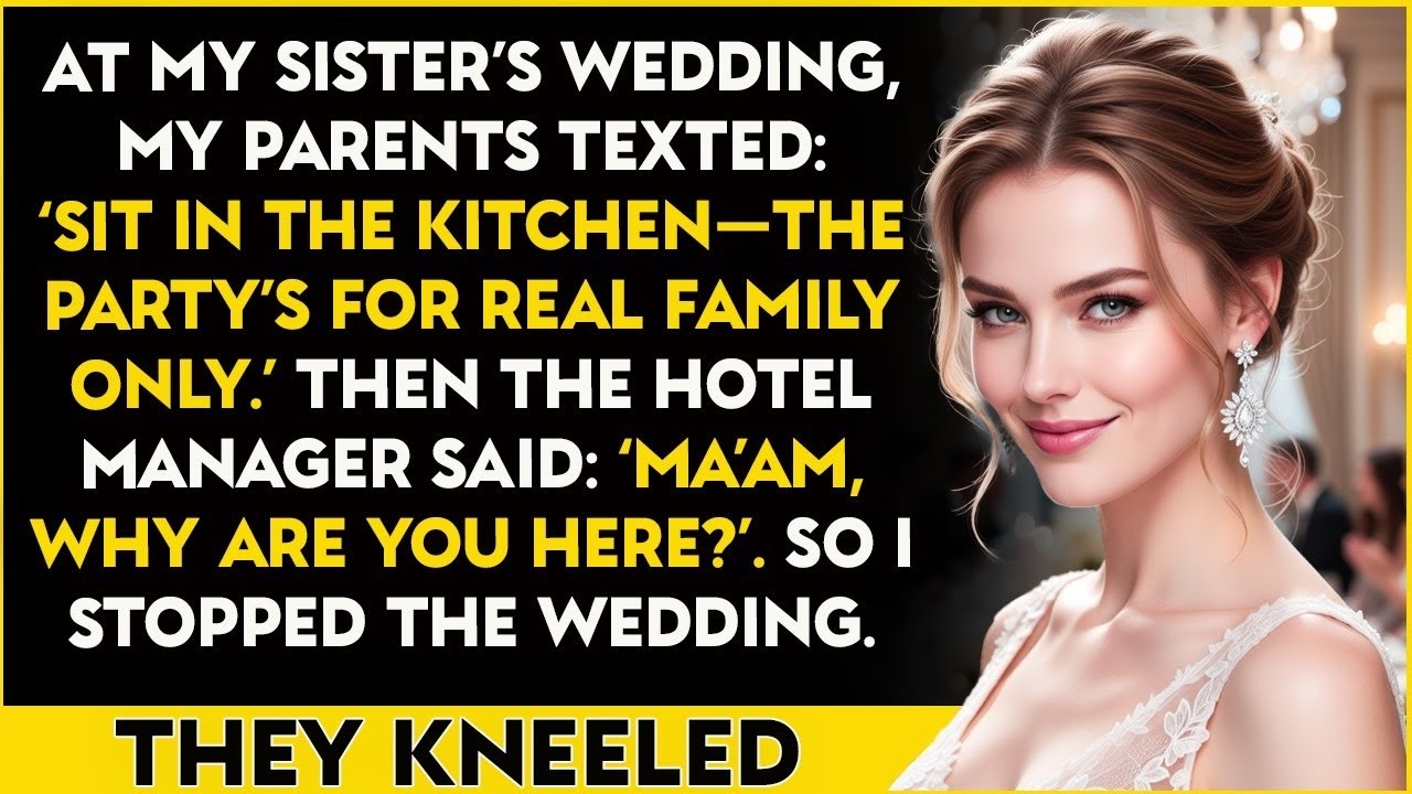 My Parents Texted  “You’re Not Family” — Until They Learned I Owned My Sister’s Wedding