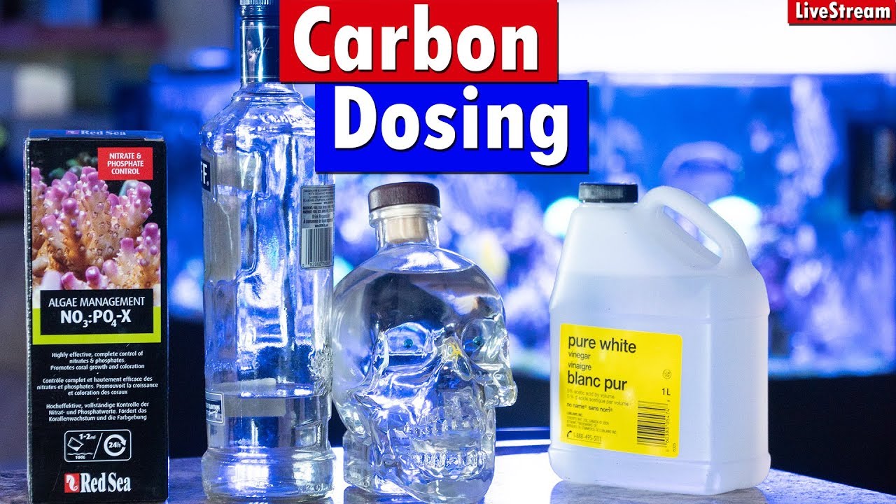 Carbon Dosing your Reef tank - Vinegar, Vodka, RedSea NoPoX and biopellets for nitrate reduction