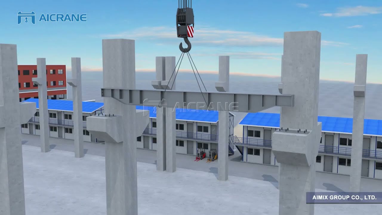 Support Rail Beam Installation for Overhead Cranes - Aicrane
