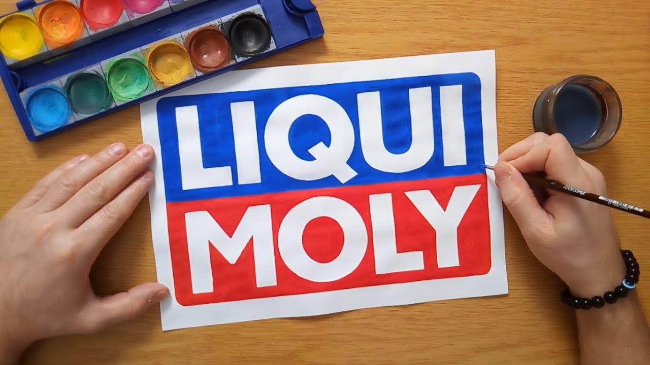 How to draw the LIQUI MOLY logo