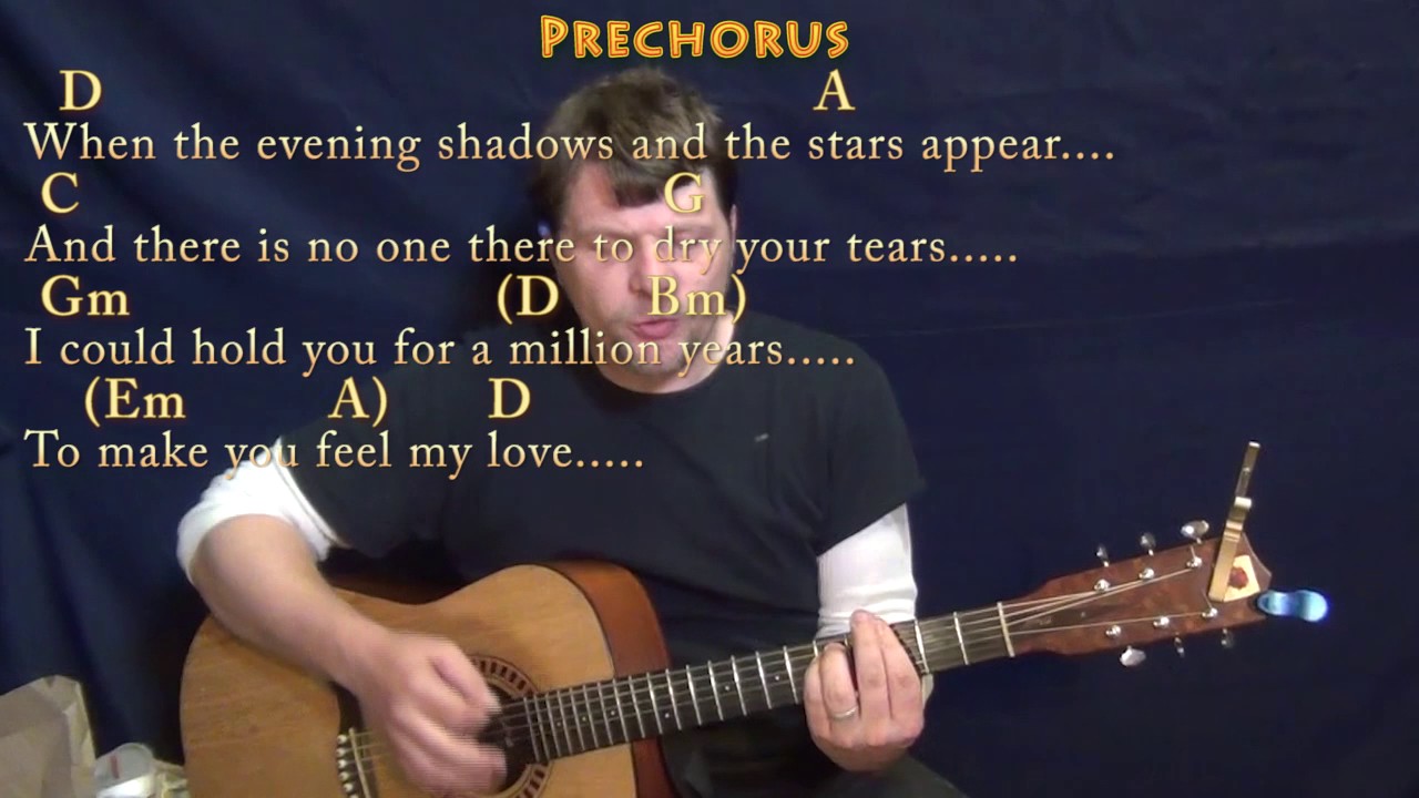 Make You Feel My Love (Bob Dylan) Guitar Cover Lesson with Chords/Lyrics