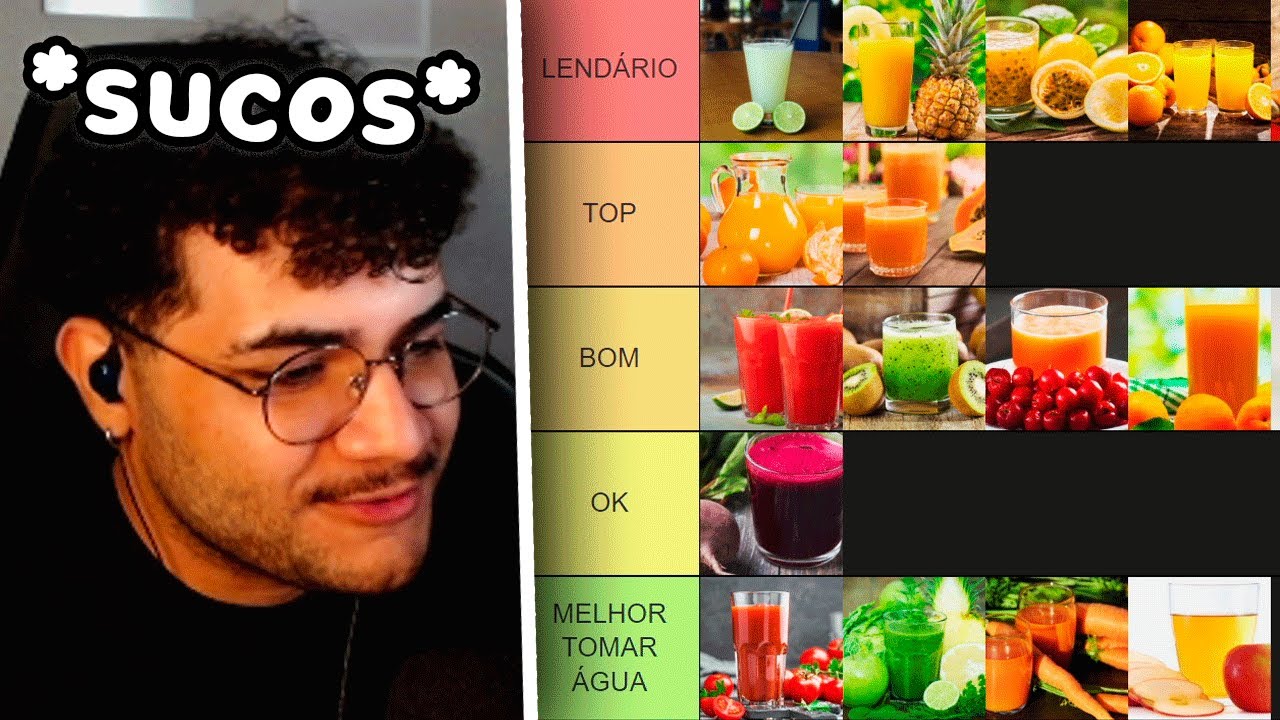 Quais s&atilde;o os MELHORES SABORES DE SUCO do mundo?? 🥤🤔 tierlist
