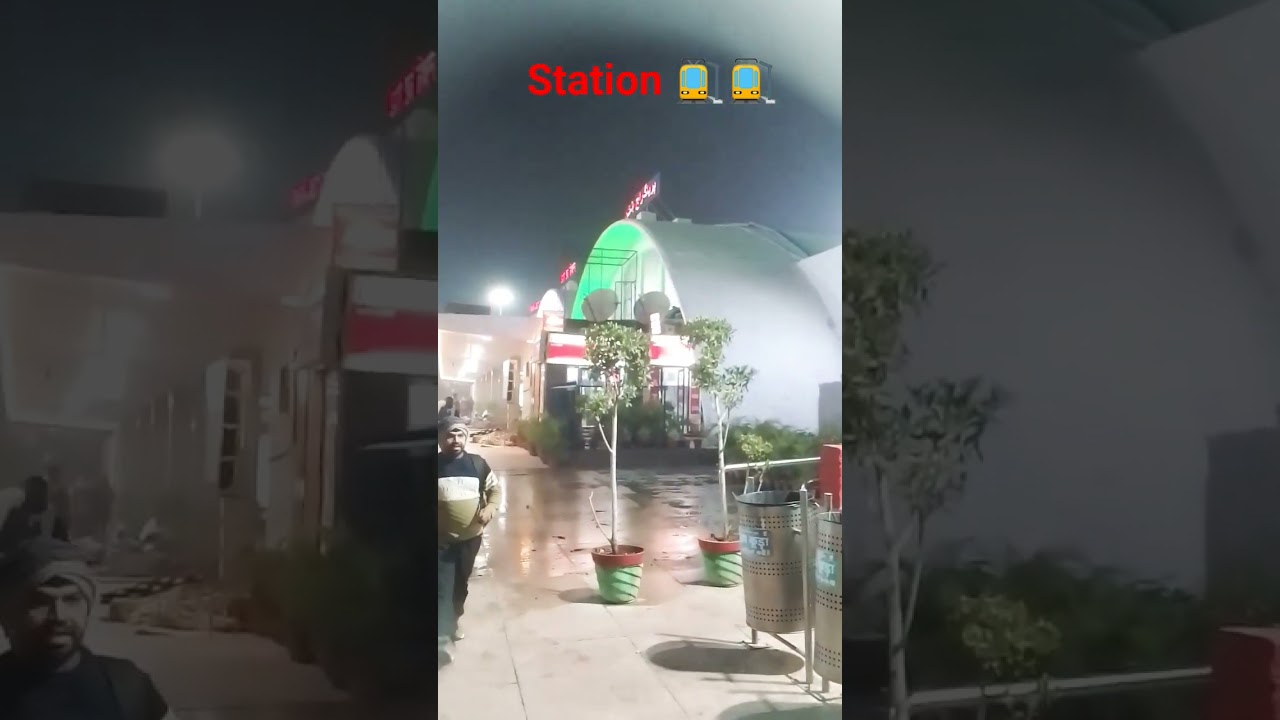wow night view of station ( prayagraj)