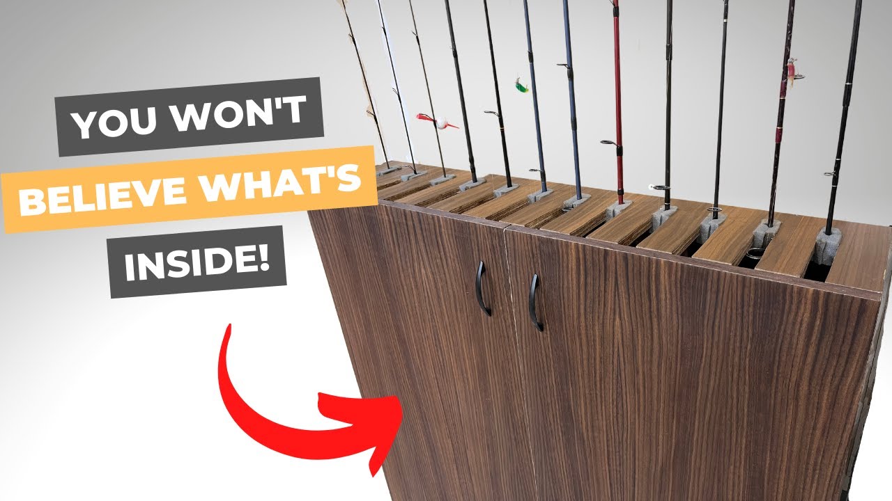 Ultimate Fishing Rod Storage Rack - Woodworking project