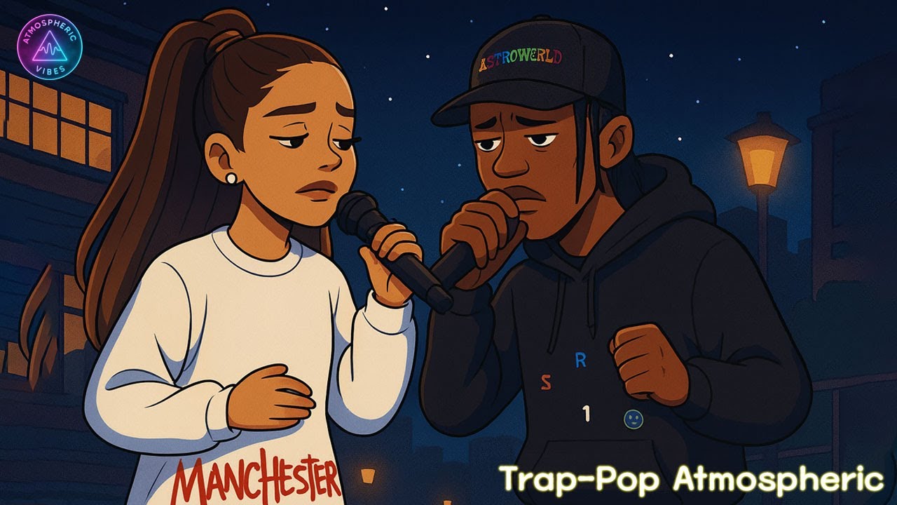 ✨ Airy Pop Glow Meets Dark Trap Vibes Inspired by Ariana & Travis | Atmospheric Vibes🌃