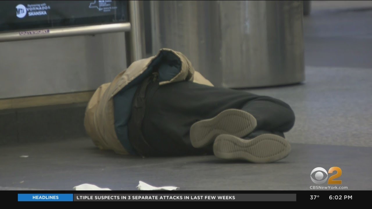 Commuters Concerned About Homeless Population Using Drugs At NYC Train Stations