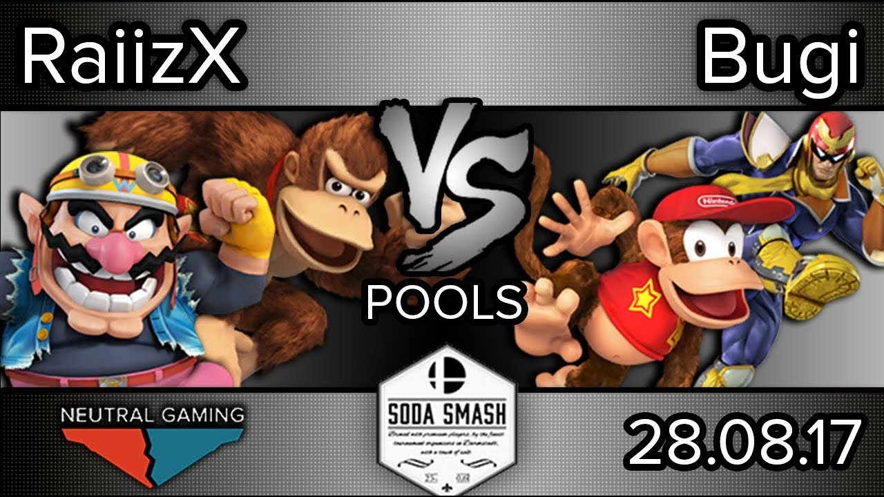Soda Smash II - NG | RaiizX (DK, Wario) vs Bugi (Diddy, C. Falcon) - Pools