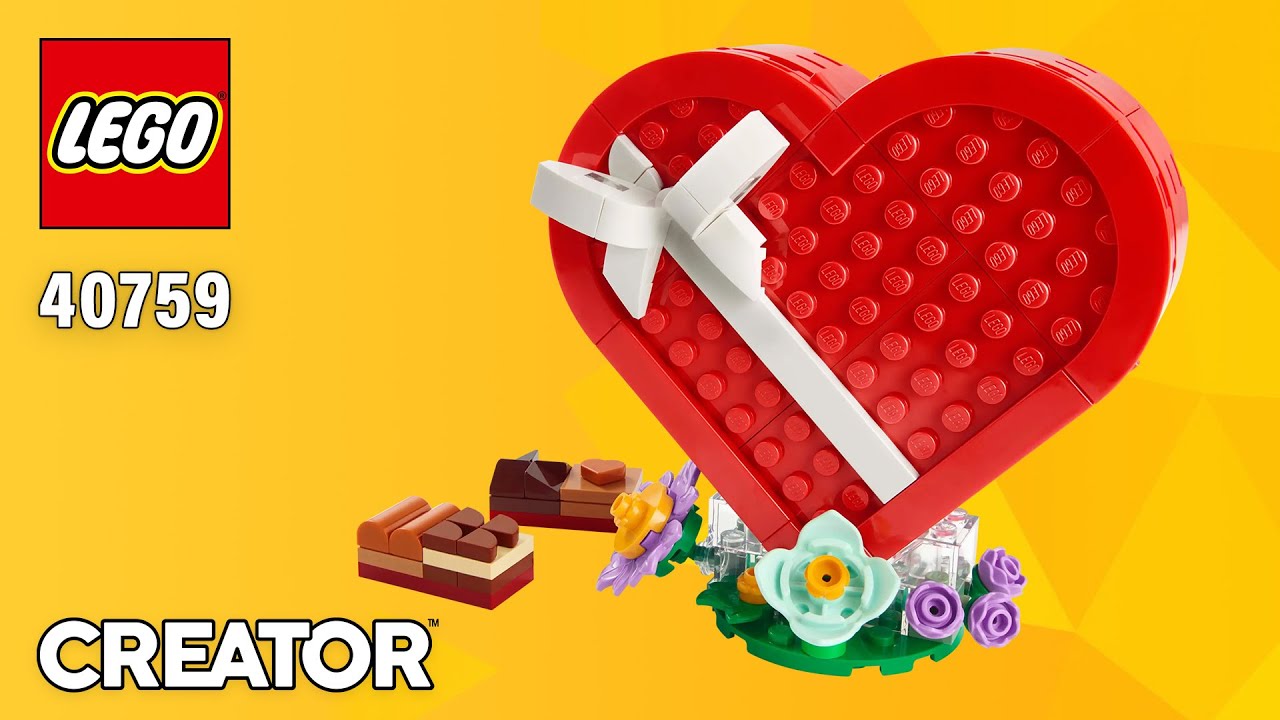 LEGO Creator Celebration Series: Valentine's Day Box (40759)[172 pcs] Building Instructions | TBB