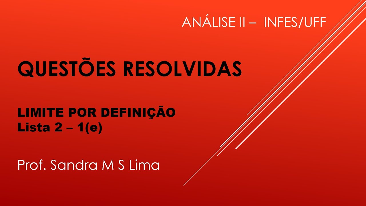 Limite por definição - Exemplo