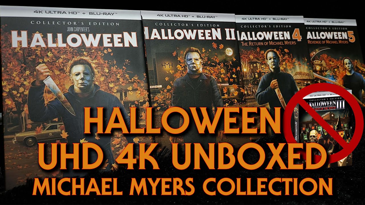Halloween 4K UHD Scream Factory Michael Myers Collection Blu-Ray unboxing Dolby Vision & Dolby Atmos