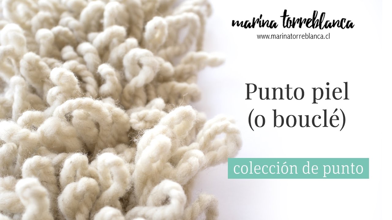 Como tejer el punto piel o bouclé a crochet [Coleccion de puntos]