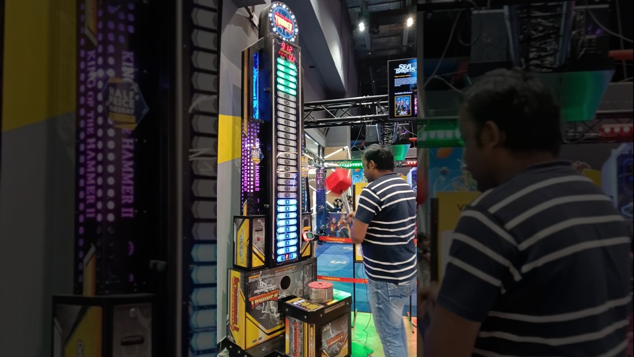 Hammer Challenge // arcade machine record break 