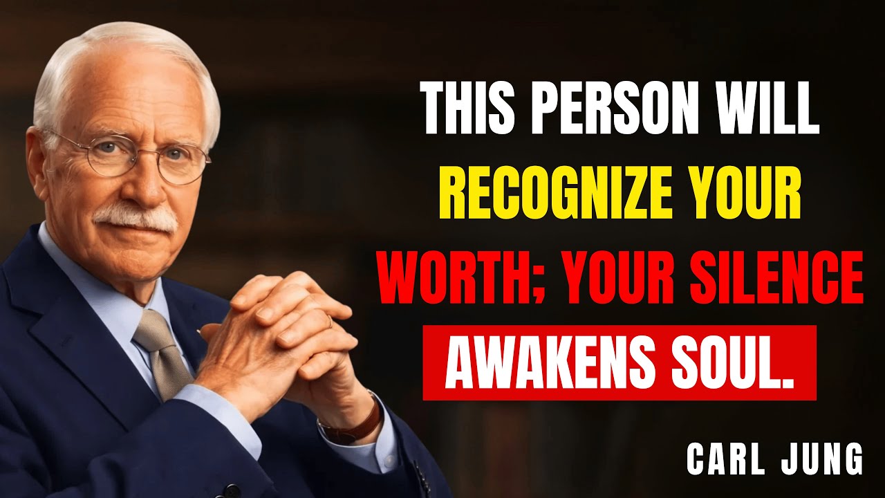 This person will recognize your worth. Your silence is awakening their soul | Carl Jung