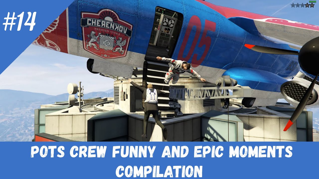 Подборка весёлых и эпичных моментов банды POTS №14 (GTA Online) (Funny and Epic moments)