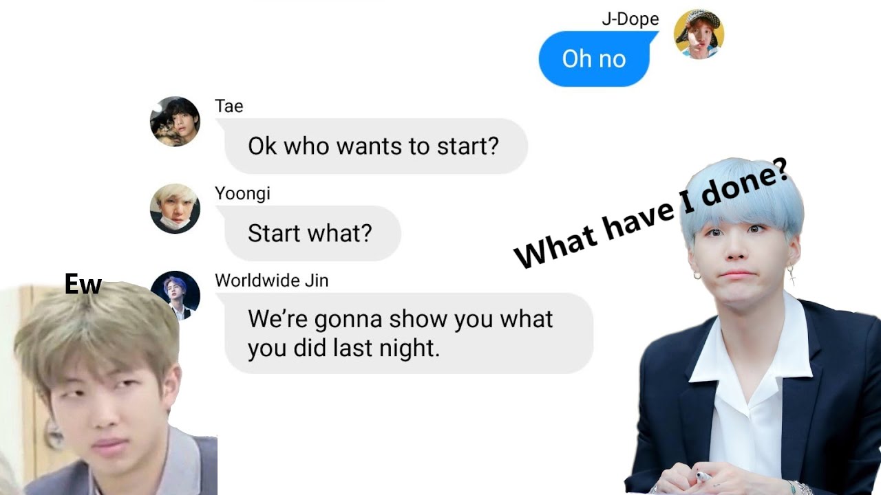 BTS texts [Sope] - J-Hope and Suga had a party