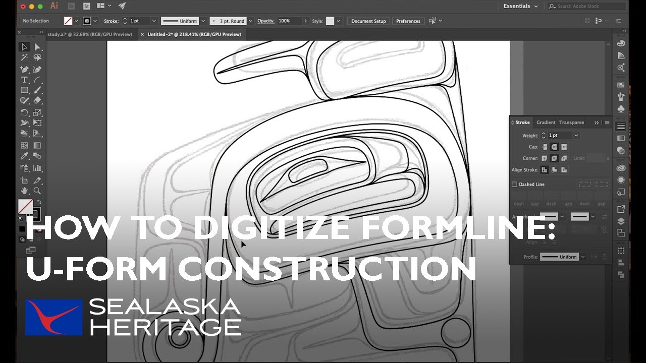 How to Digitize Formline: U-Form Construction with Tsimshian Artist David R. Boxley