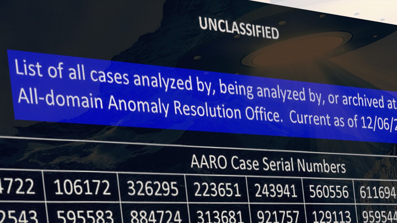 Newly Released Document Reveals Index of UFO Cases at the Pentagon&rsquo;s AARO
