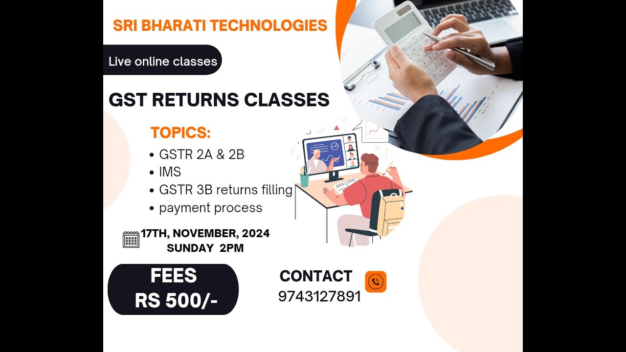 GSTR 3B Returns filing Live online class(GSTR2A &GSTR2B) & IMS | New Changes in GST Returns