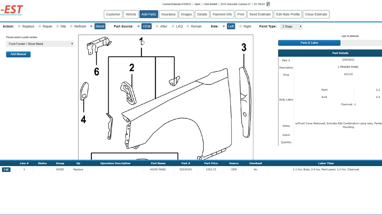 Pro Estimator   Basic Estimate Creation