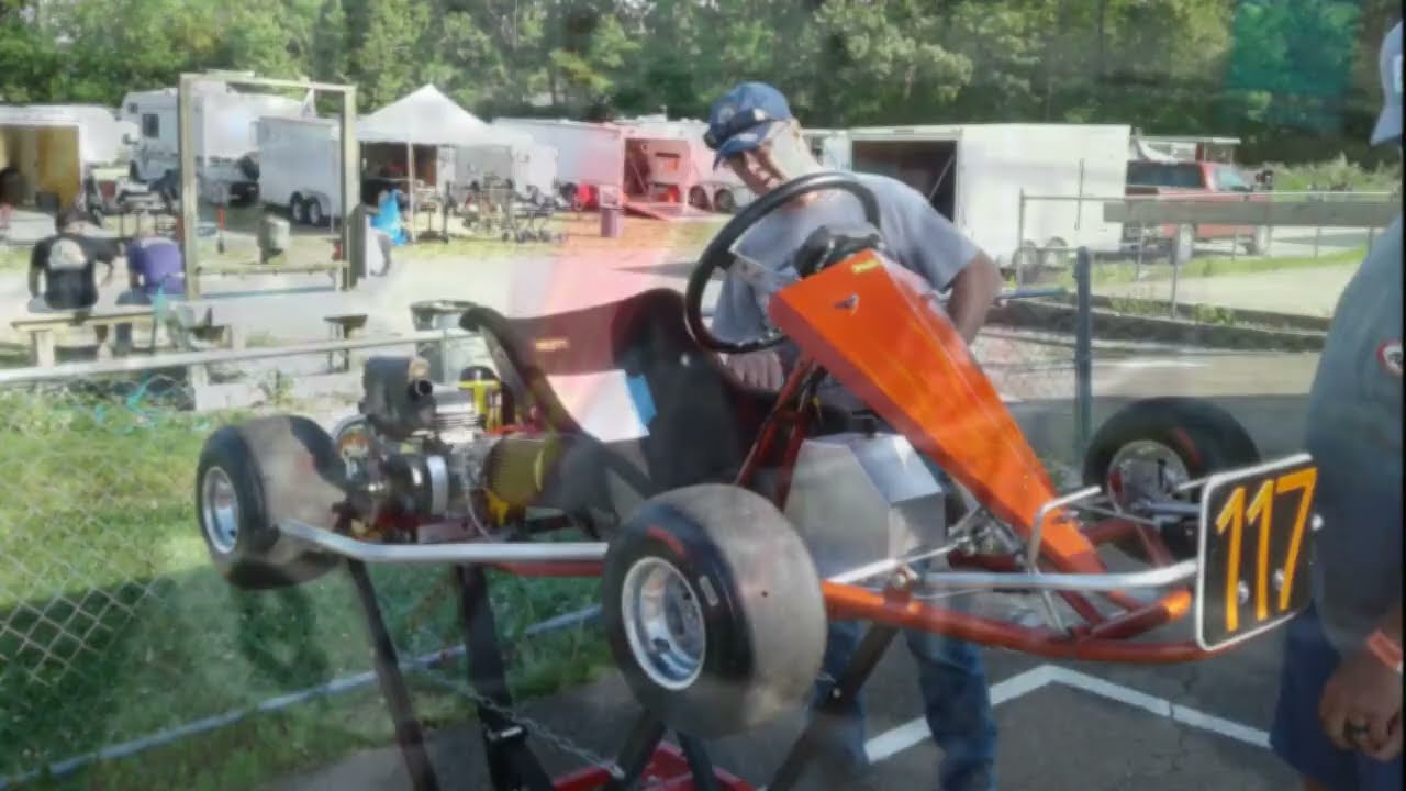 A few Vintage 1975 Invader Pro Racing Karts