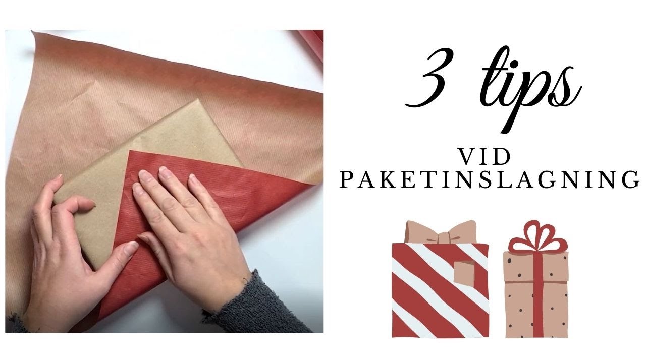 3 tips vid paketinslagning och julklappsinslagning