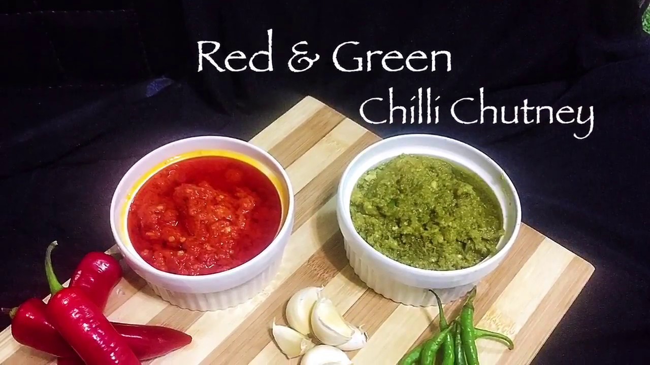 Red chilli Chutney | Green Chilli Chutney | Easy Recipe