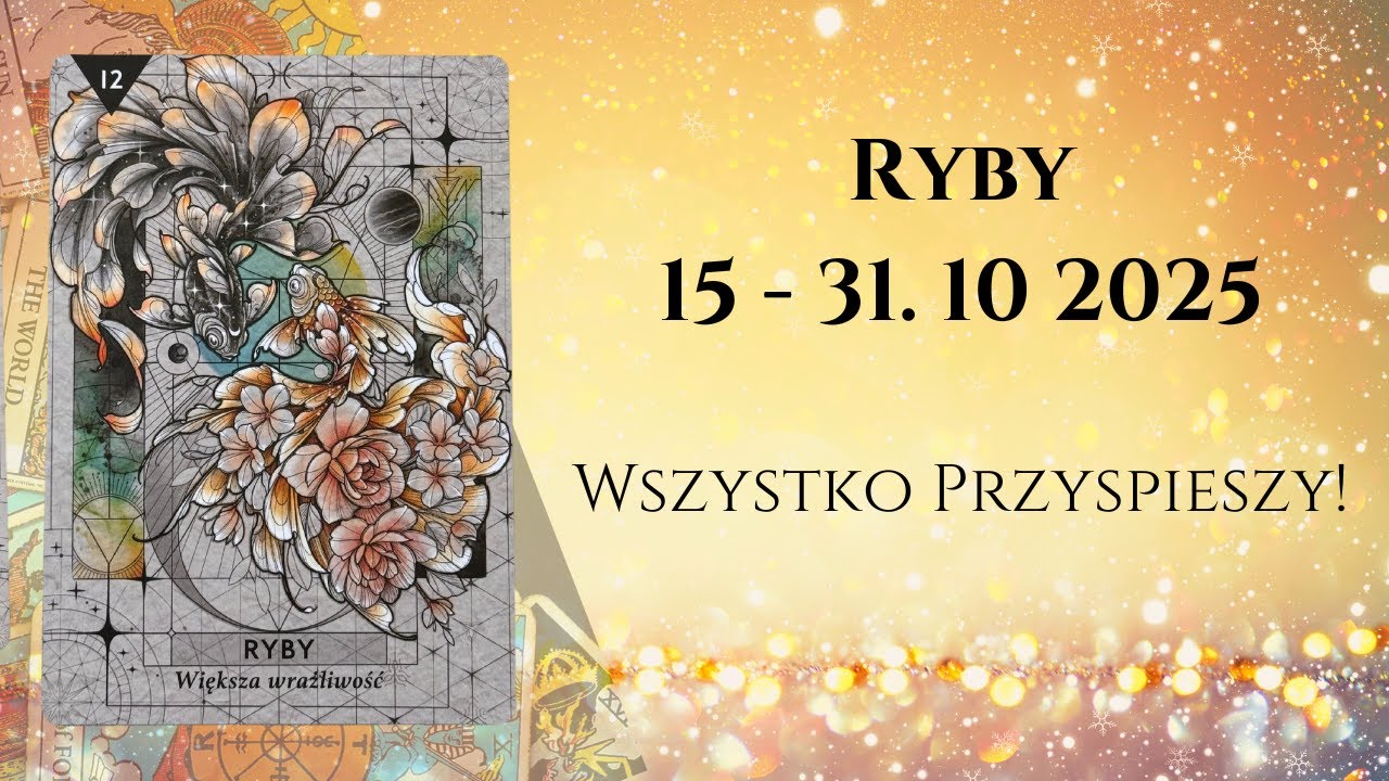 ♓️RYBY DRUGA POŁOWA PAŹDZIERNIKA 2025: Wszystko Przyspieszy! ♓️#theunknownpath