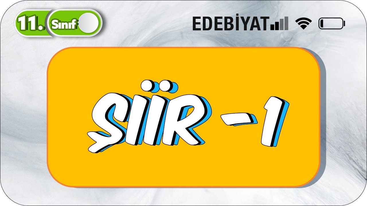 11. Sınıf : Şiir -1 (Tanzimat, ServetiFünun, Fecri Ati)  | Özet Anlatım  #2023