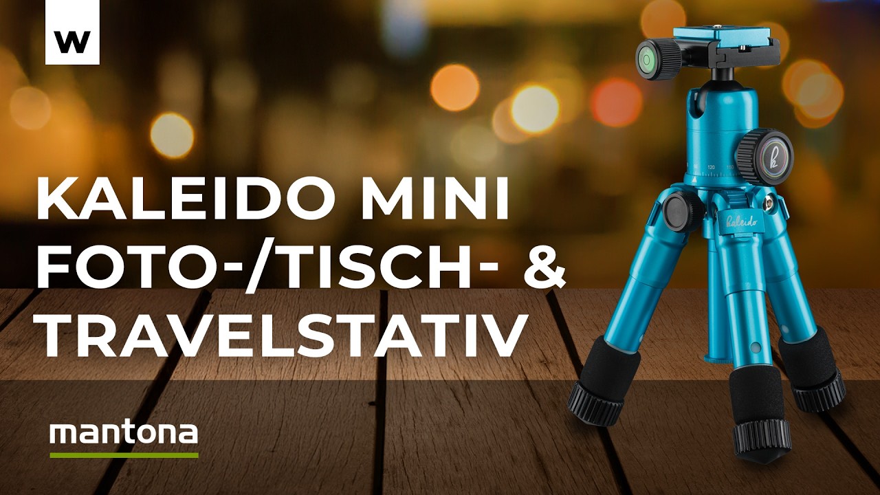 Mantona Kaleido Mini Foto- und Reisestativ – kompakt, vielseitig & stylish