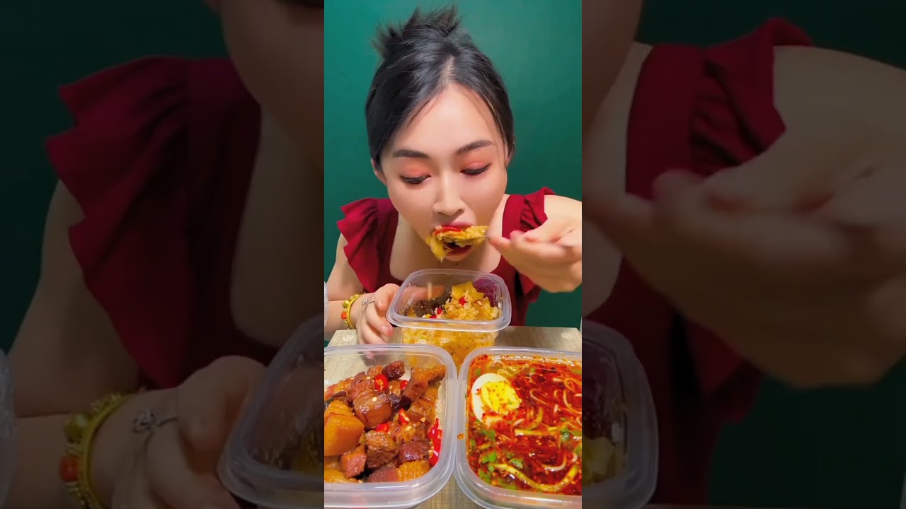 Thanks to my mother-in-law today I was able to enjoy such delicious big meatballs#asmr #vlog #funny