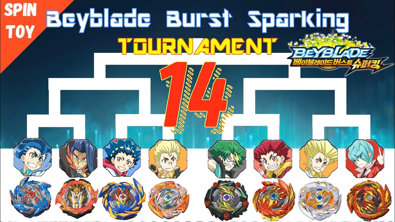 Beyblade Burst Sparking Tournament 14  Who wins? 베이블레이드 버스트 스파킹 슈퍼킹 진검 토너먼트 14회 ベイブレードバースト トーナメント14