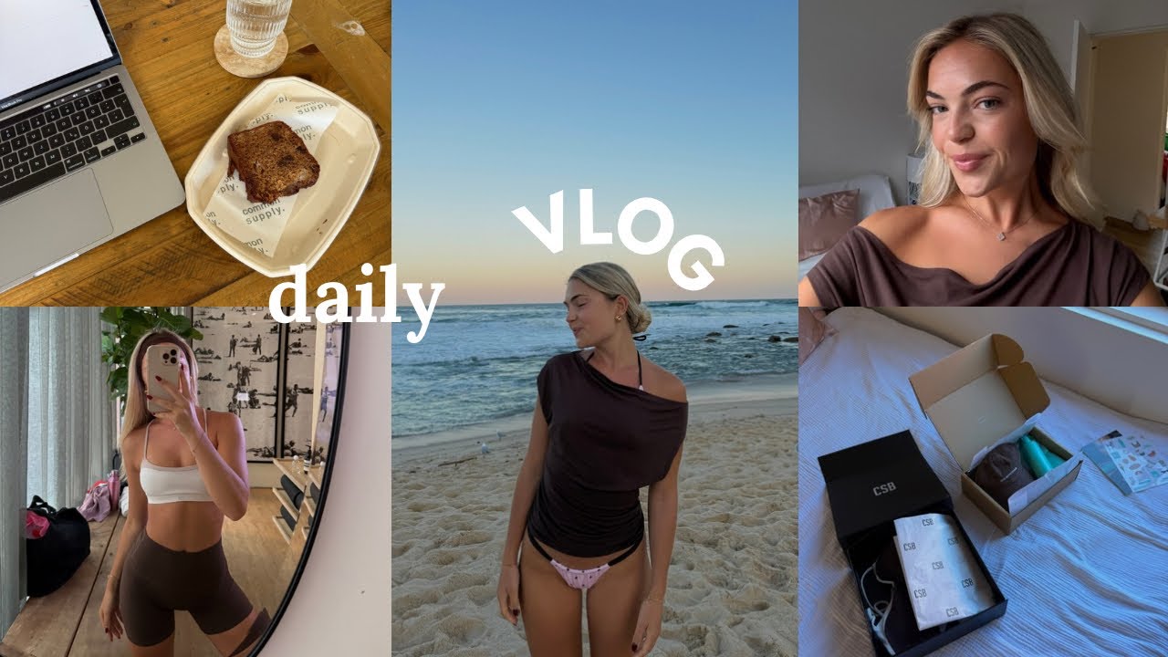 SYDNEY DIARIES: beach days, PR unboxing, working, Pilates, girls bbq & more|| Sabrina 