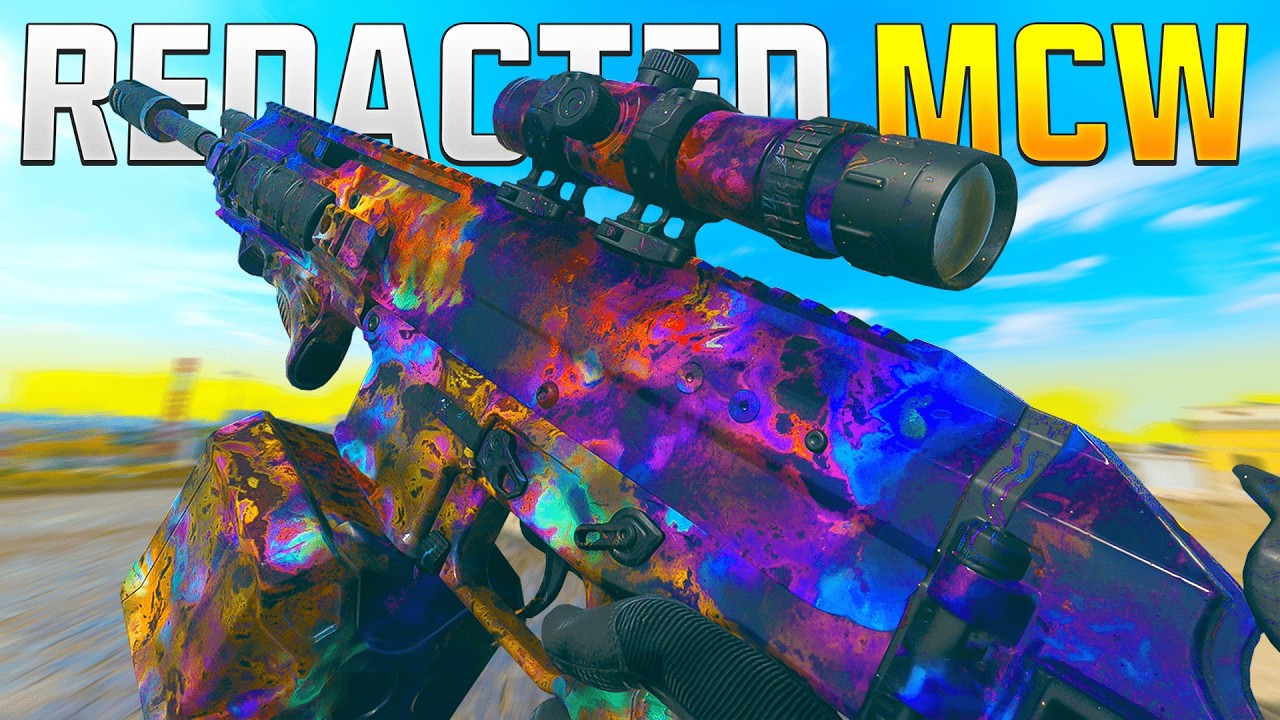 *NEW* Redacted MCW in Warzone is truly a CHEAT CODE | (8 attachment MCW Warzone)