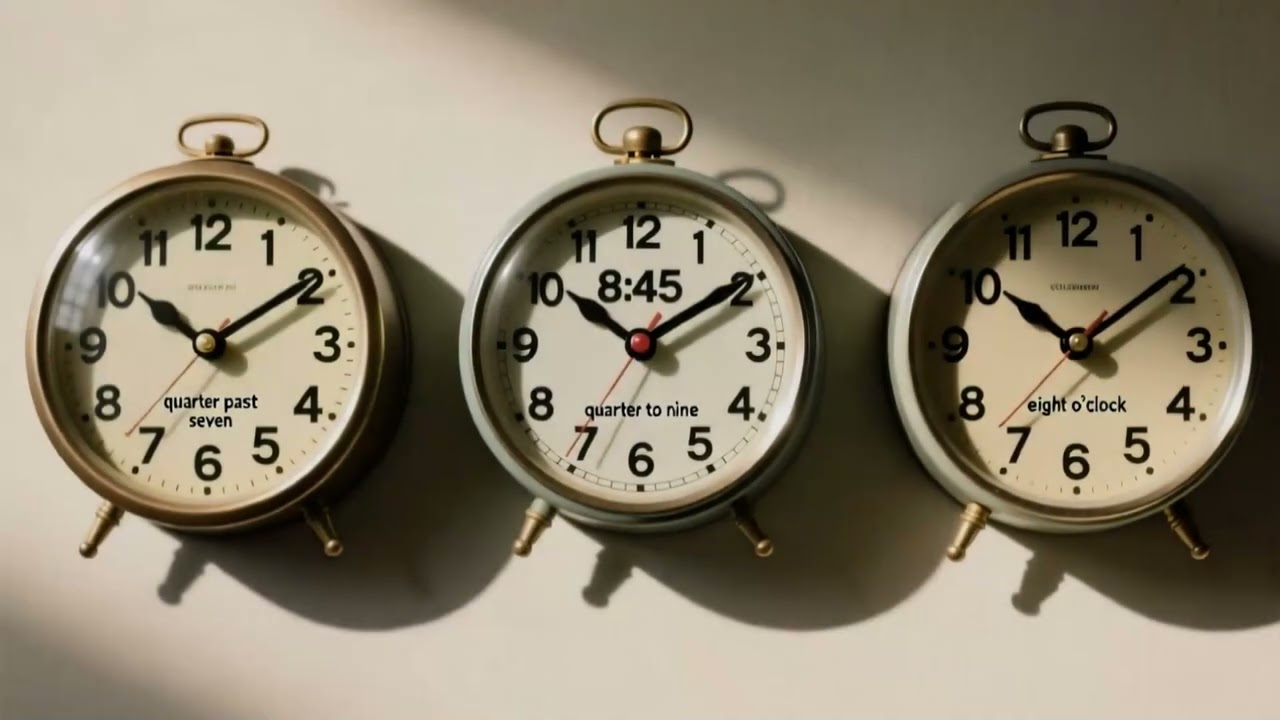 How to read time in english for beginners(قراءة الوقت بالانجليزي)