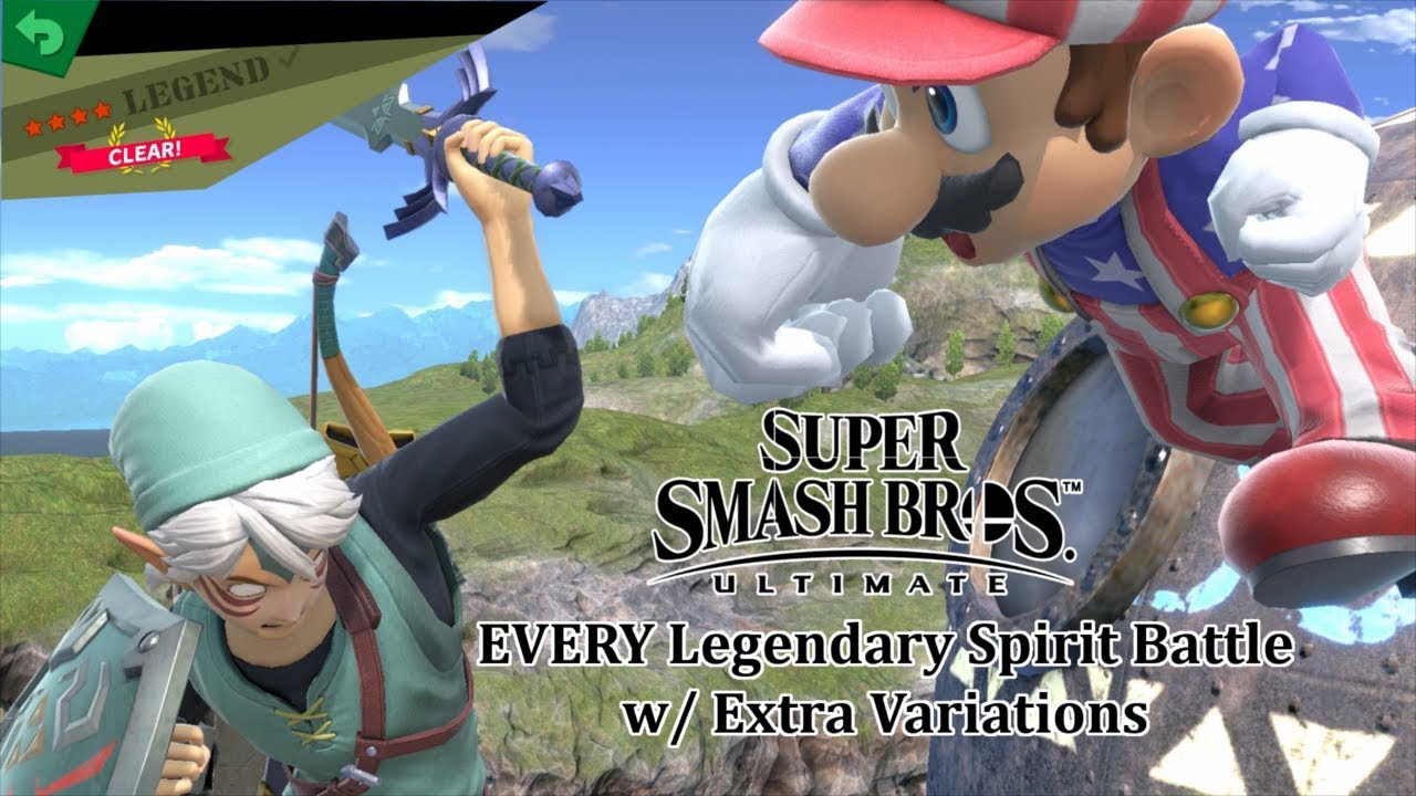 Super Smash Bros Ultimate: EVERY Legend Spirit Battle (Pre-DLC)