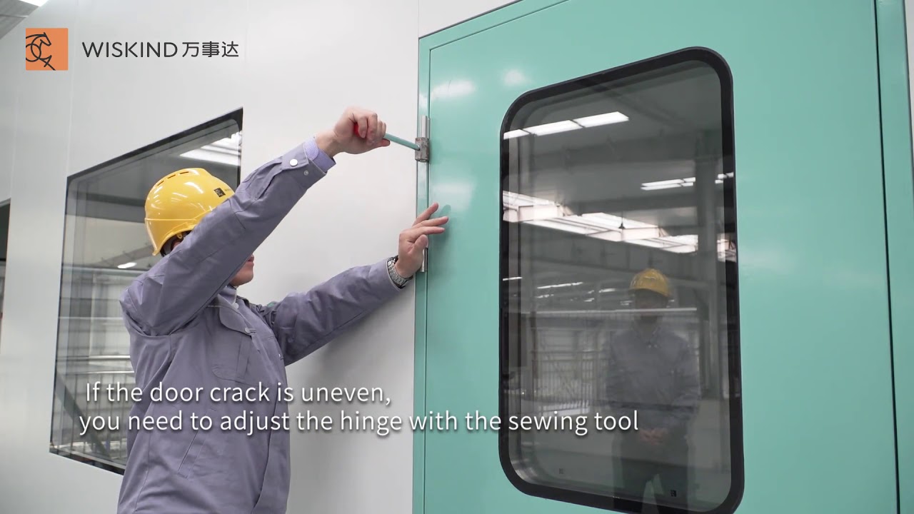 How to install the cleanroom steel door?