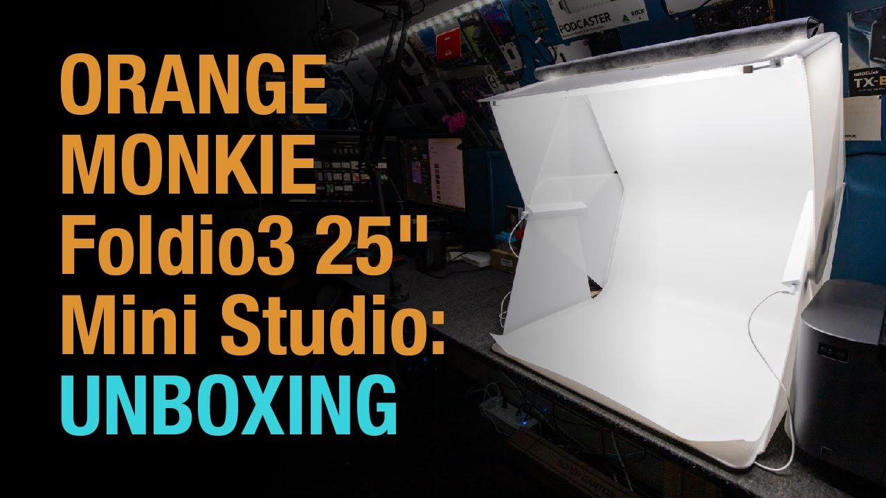 Mini Home Studio Unboxing and Set-Up - ORANGEMONKIE Foldio3 25