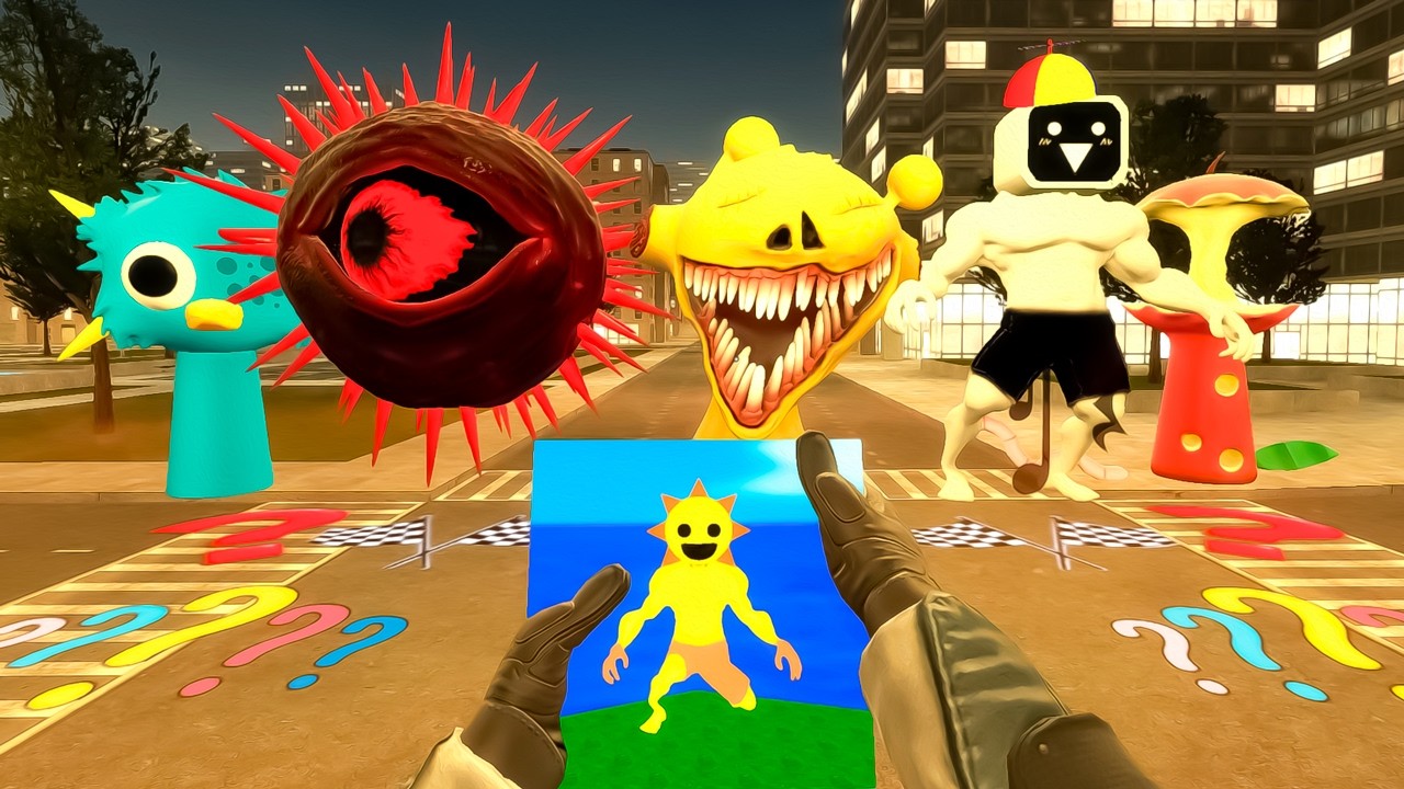 I Found 2D and 3D Sprunki Song Apple Zip Mr. Sun Purple Sky Brud Muscle Night City Guess in GMOD !?
