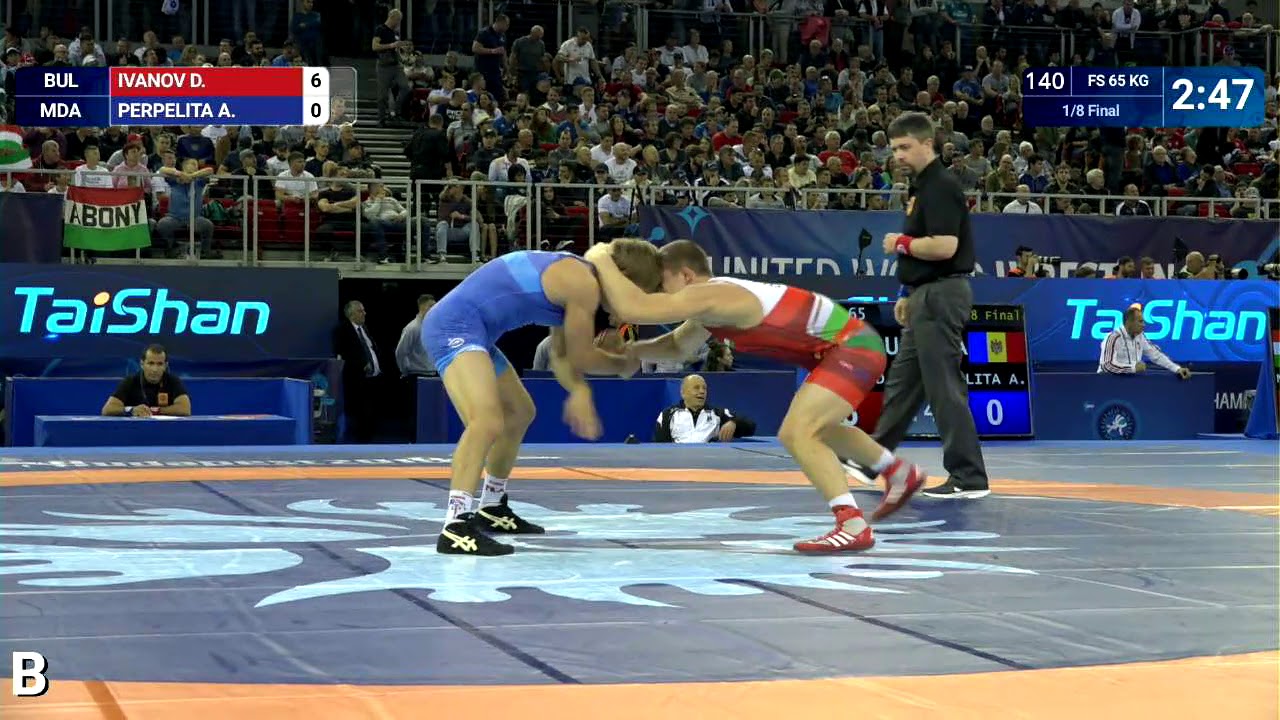 1/8 FS - 65 kg: D. IVANOV (BUL) v. A. PERPELITA (MDA)