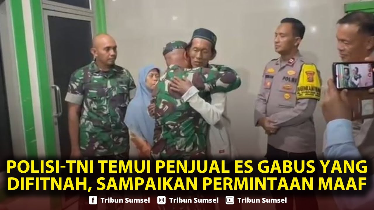 🔴Momen Polisi-TNI Temui Penjual Es Gabus yang Difitnah, Sampaikan Permintaan Maaf, Tangan Dicium
